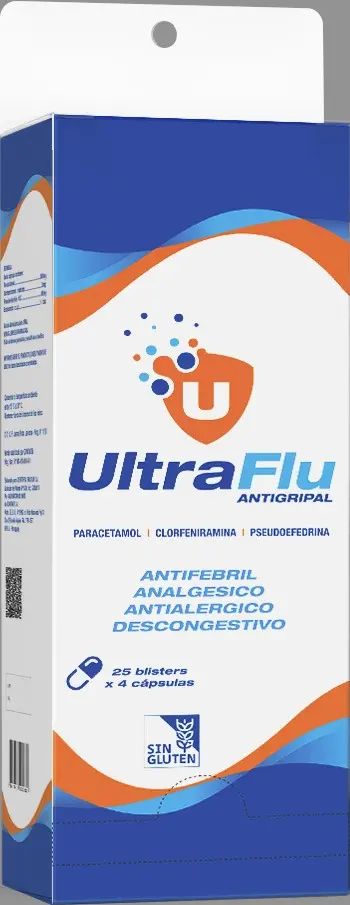 Ultraflu Antigripal - Exhibidor x 25 blister x 4 Cápsulas