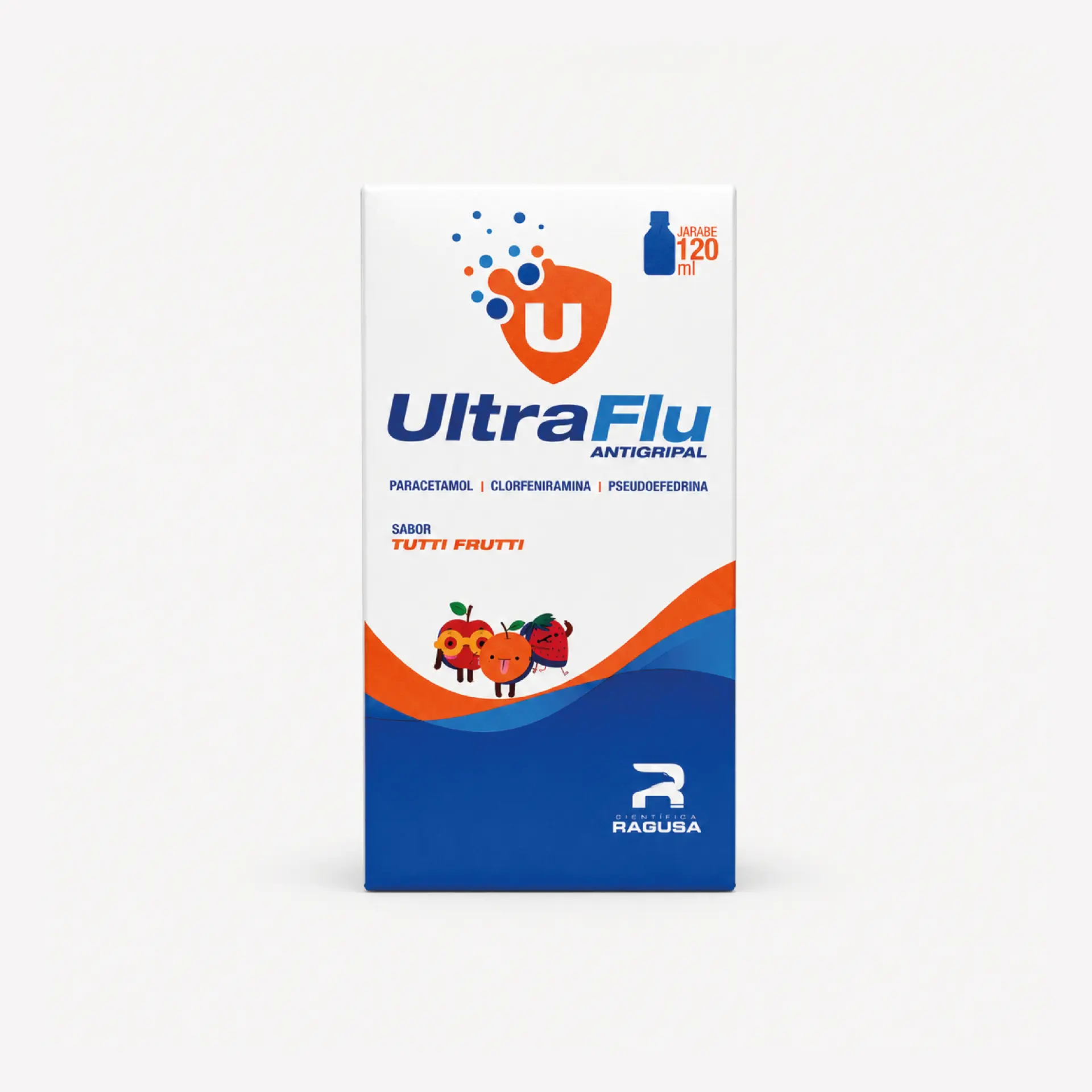 Ultraflu Antigripal Jarabe - Frasco x 120 ml. + Jeringa Dosificadora
