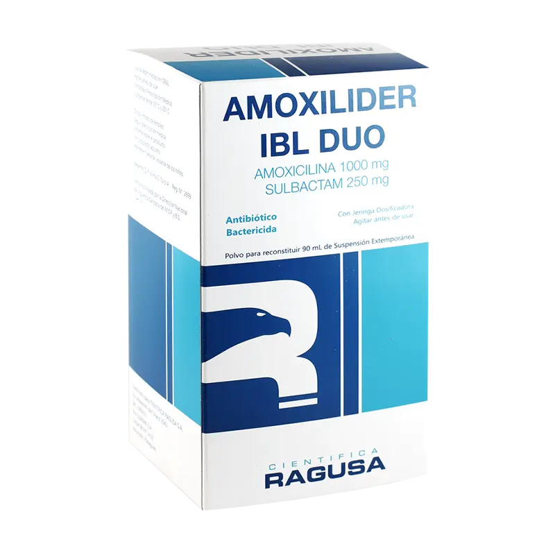 Amoxilider IBL DUO suspensión - Fco. x 90 mL + jeringa dosificadora