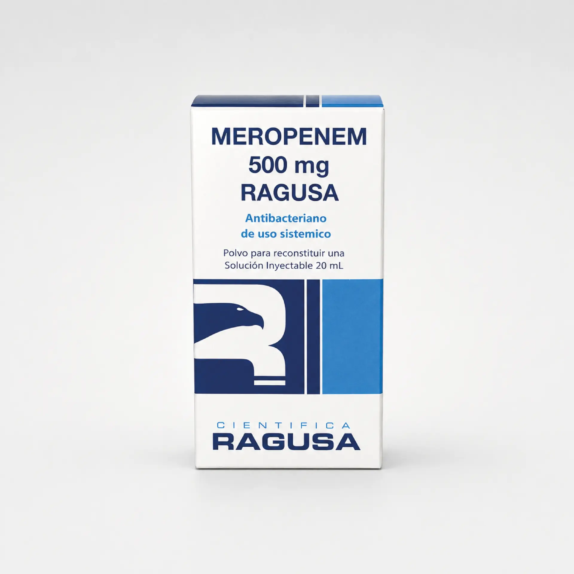 Meropenem 500 mg - Caja x 1 frasco ampolla x 20 mL